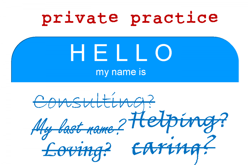 how to name a private practice