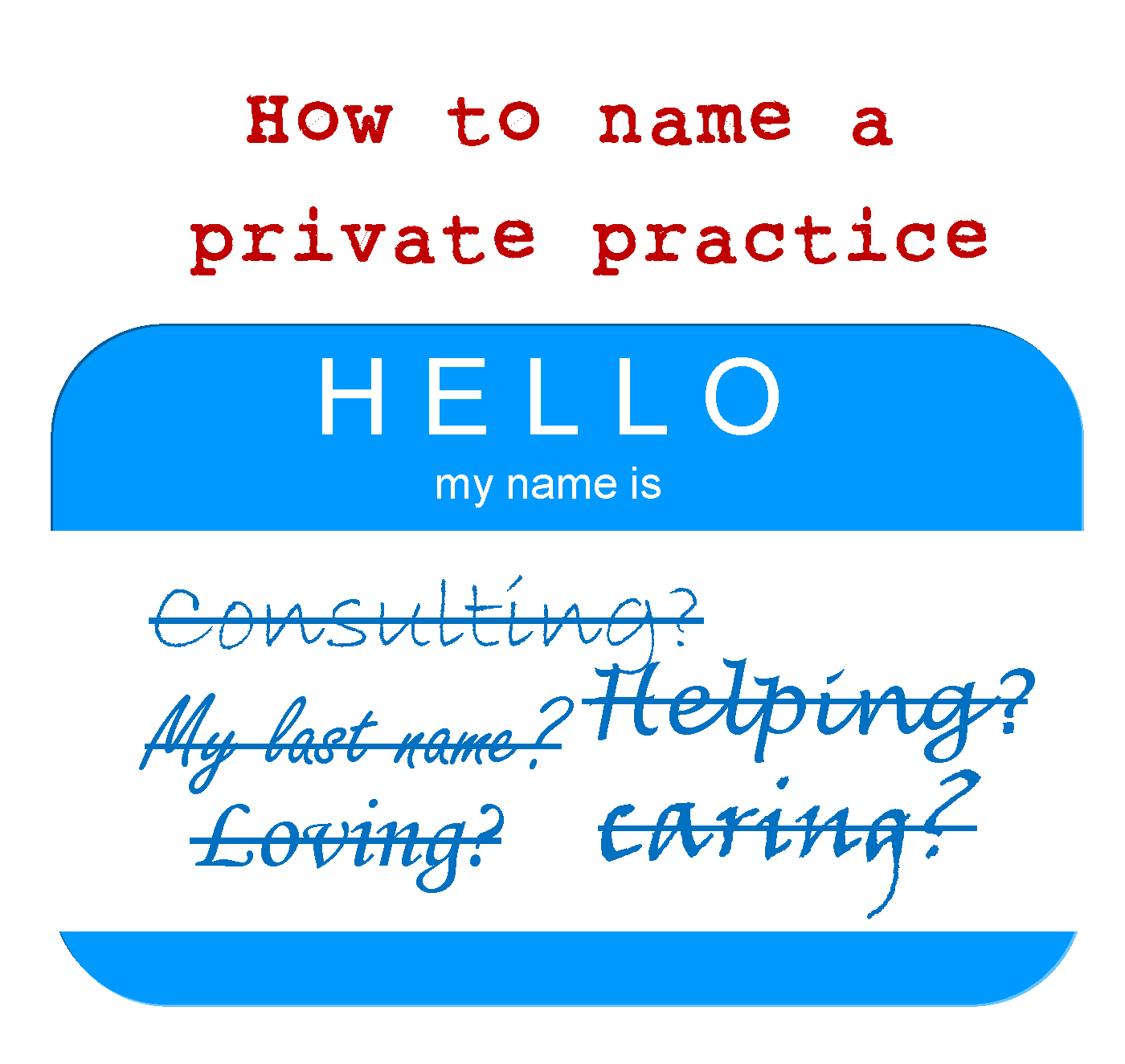 how to name a private practice