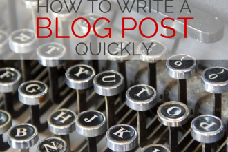 HOW TO WRITE A BLOG POST