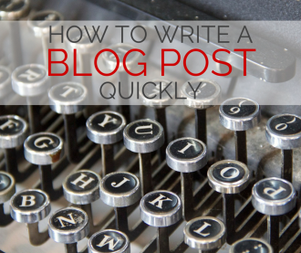 HOW TO WRITE A BLOG POST