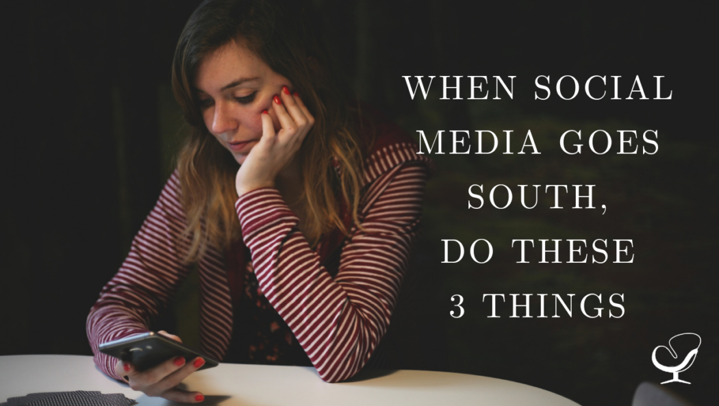 WHEN SOCIAL MEDIA GOES SOUTH, DO THESE 3 THINGS
