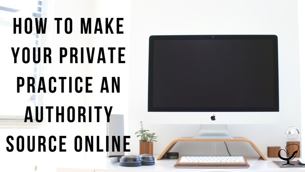 How to make your private practice an authority source online