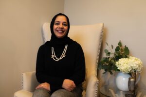 A photo of Noreen Iqbal is captured. She is a group practice owner and real estate investor. Noreen is featured on the Grow a Group Practice with Alison Pidgeon, they speak about Purchasing a Commercial Property for Your Practice. 