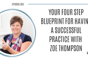 A photo of Zoe Thompson is captured. Zoe’s 15-year career has been dedicated to connecting with people and supporting them to grow, learn and develop. Zoe Thompson is featured on Practice of the Practice, a therapist podcast.