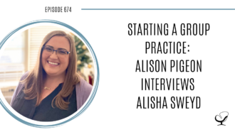 A photo of Alisha Sweyd is captured. Alisha Sweyd is the director of Code 3 Counseling, a group practice in California where they specialize in providing counseling for first responders, military, and their families.. Alisha Sweyd is featured on Practice of the Practice, a therapist podcast.