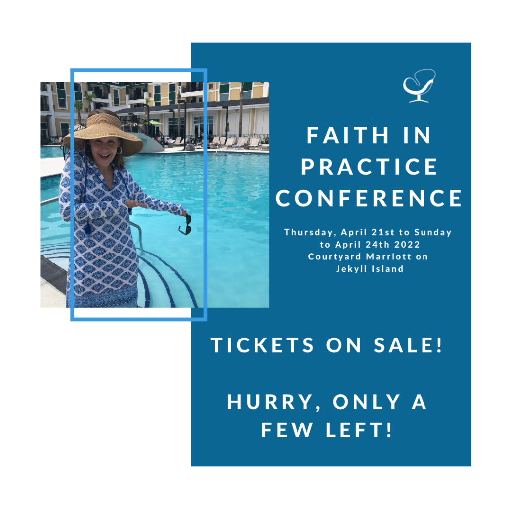 A photo of the Faith in Practice Conference is featured as the podcast sponsor of the Practice of the Practice.