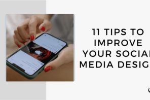 On this marketing podcast, Samantha Carvalho talks about 11 tips to improve your social media design.